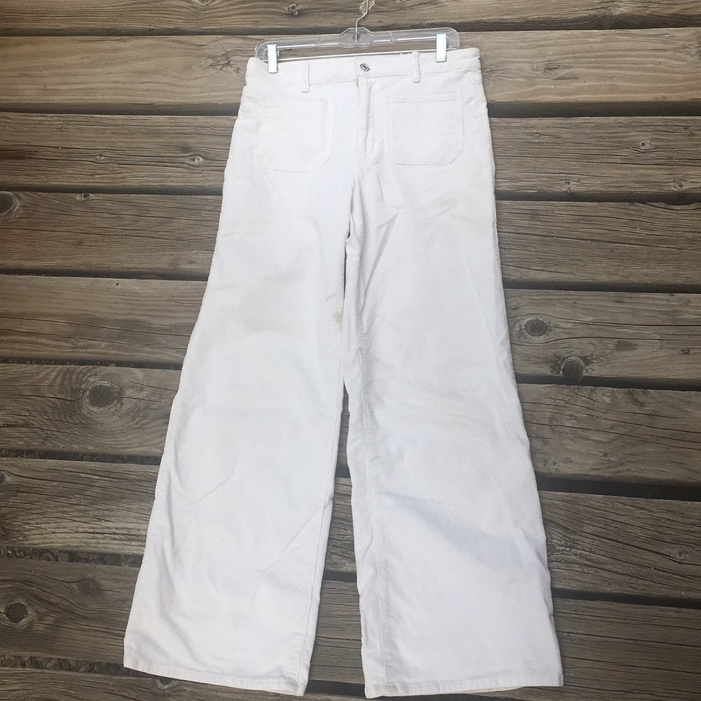 White corduroy sailor pants Jesse Kamm Rolla’s
